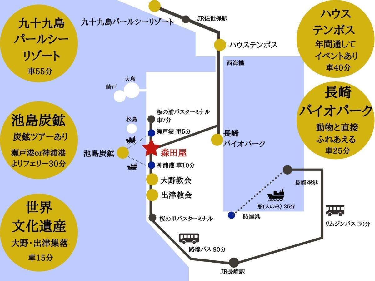 Yukinoura Guest House Moritaya Saikai المظهر الخارجي الصورة